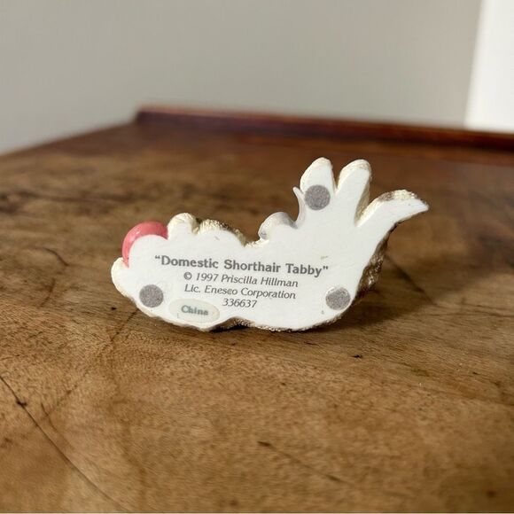 Calico Kittens “Domestic Shorthair Tabby” Priscilla Hillman 1997 Cat Figurine - Picture 6 of 7